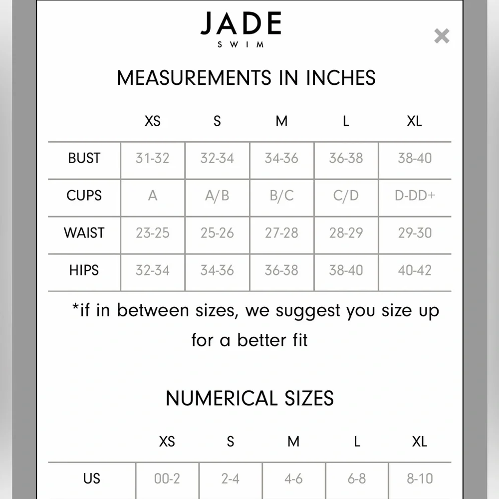 NWT Jade Bikini Top Rounded Edges Top Size Small